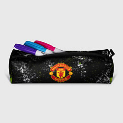 Пенал для ручек Манчестер Юнайтед кислотные краски, цвет: 3D-принт — фото 2