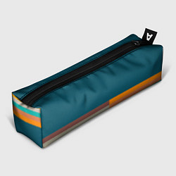 Пенал Индиго и омбре градиент заката с текстурой