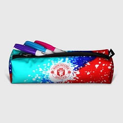 Пенал для ручек Манчестер Юнайтед неон, цвет: 3D-принт — фото 2