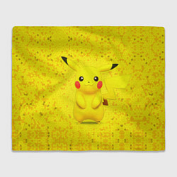 Плед флисовый Pikachu, цвет: 3D-велсофт