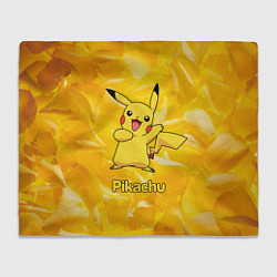 Плед флисовый Pikachu, цвет: 3D-велсофт