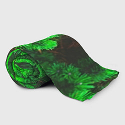 Плед флисовый Зелёная ель, цвет: 3D-велсофт — фото 2