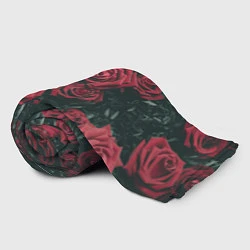 Плед флисовый Бархатные розы, цвет: 3D-велсофт — фото 2