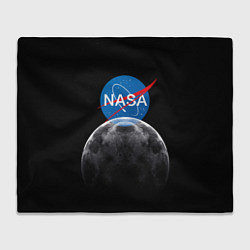 Плед флисовый NASA: Moon Rise, цвет: 3D-велсофт