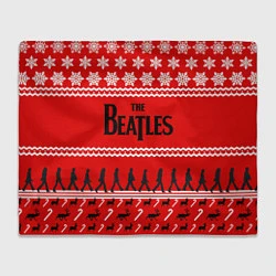 Плед флисовый The Beatles: New Year, цвет: 3D-велсофт