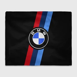 Плед флисовый BMW 2021 M SPORT БМВ М СПОРТ, цвет: 3D-велсофт
