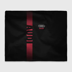 Плед флисовый Audi: Black Sport, цвет: 3D-велсофт