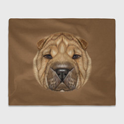 Плед флисовый Sharpei, цвет: 3D-велсофт