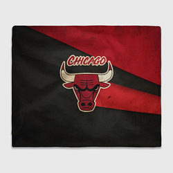 Плед флисовый Chicago Bulls: Old Style, цвет: 3D-велсофт