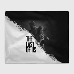Плед флисовый The Last of Us: White & Black, цвет: 3D-велсофт