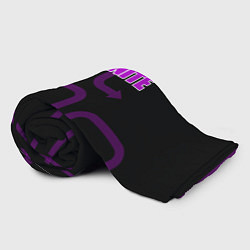 Плед флисовый Fortnite: Violet Edition, цвет: 3D-велсофт — фото 2