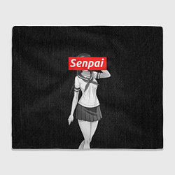 Плед флисовый Senpai: School Girl, цвет: 3D-велсофт