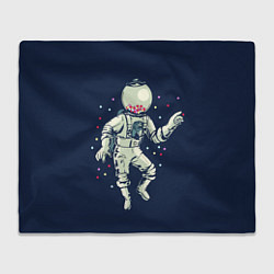 Плед флисовый Космонавт и конфеты, цвет: 3D-велсофт