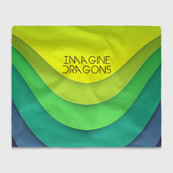 Плед флисовый Imagine Dragons: Lime Colour, цвет: 3D-велсофт