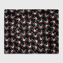 Плед флисовый Kumamon Faces, цвет: 3D-велсофт