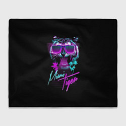 Плед флисовый Miami Tiger, цвет: 3D-велсофт