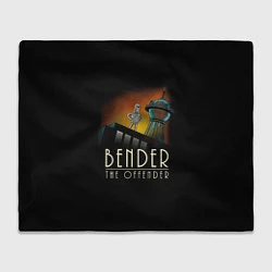 Плед флисовый Bender The Offender, цвет: 3D-велсофт