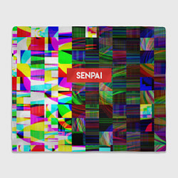 Плед флисовый SENPAI TV, цвет: 3D-велсофт
