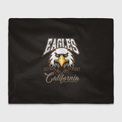 Плед флисовый Eagles California, цвет: 3D-велсофт