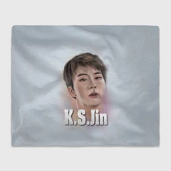 Плед флисовый BTS K.S.Jin, цвет: 3D-велсофт