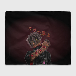 Плед флисовый SCARLXRD: Dark Man, цвет: 3D-велсофт