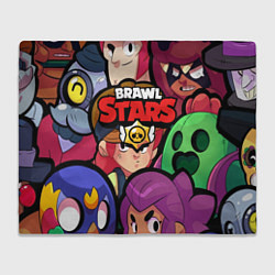 Плед флисовый Brawl Stars: Heroes, цвет: 3D-велсофт