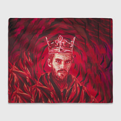 Плед флисовый Король Ютуб, цвет: 3D-велсофт