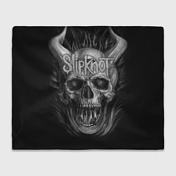 Плед флисовый Slipknot: Devil Skull, цвет: 3D-велсофт