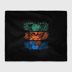 Плед флисовый Моя геройская академия, цвет: 3D-велсофт