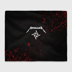 Плед флисовый METALLICA, цвет: 3D-велсофт