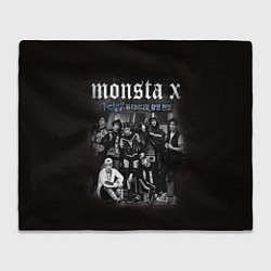 Плед флисовый Monsta X, цвет: 3D-велсофт