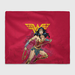 Плед флисовый Wonder Woman, цвет: 3D-велсофт