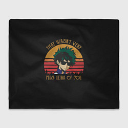 Плед флисовый Моя геройская академия, цвет: 3D-велсофт