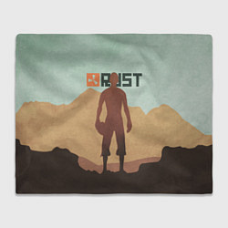 Плед флисовый Rust, цвет: 3D-велсофт