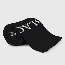 Плед флисовый Чёрная футболка с текстом, цвет: 3D-велсофт — фото 2