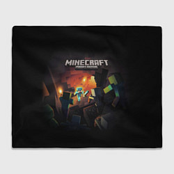 Плед флисовый MINECRAFT, цвет: 3D-велсофт