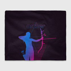 Плед флисовый Archer, цвет: 3D-велсофт