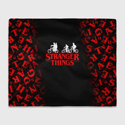 Плед флисовый STRANGER THINGS, цвет: 3D-велсофт