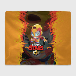 Плед флисовый BRAWL STARS MAX, цвет: 3D-велсофт