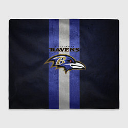 Плед флисовый Baltimore Ravens, цвет: 3D-велсофт