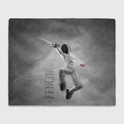 Плед флисовый Fencing, цвет: 3D-велсофт