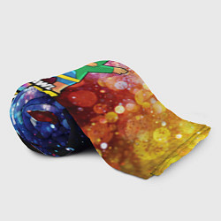 Плед флисовый Brawl Stars Leon, Dab, цвет: 3D-велсофт — фото 2
