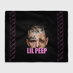 Плед флисовый Lil Peep, цвет: 3D-велсофт