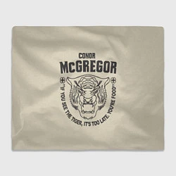 Плед флисовый Conor McGregor, цвет: 3D-велсофт