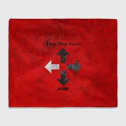 Плед флисовый Three Days Grace, цвет: 3D-велсофт