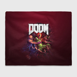 Плед флисовый Doom, цвет: 3D-велсофт