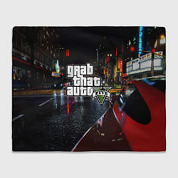 Плед флисовый Grand Theft Auto V, цвет: 3D-велсофт