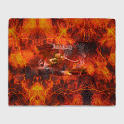 Плед флисовый Judas Priest, цвет: 3D-велсофт
