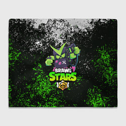 Плед флисовый BRAWL STARS VIRUS 8-BIT, цвет: 3D-велсофт