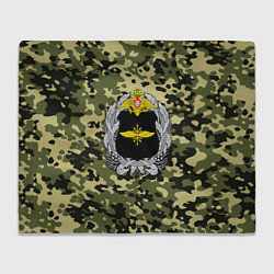 Плед флисовый Войска связи, цвет: 3D-велсофт